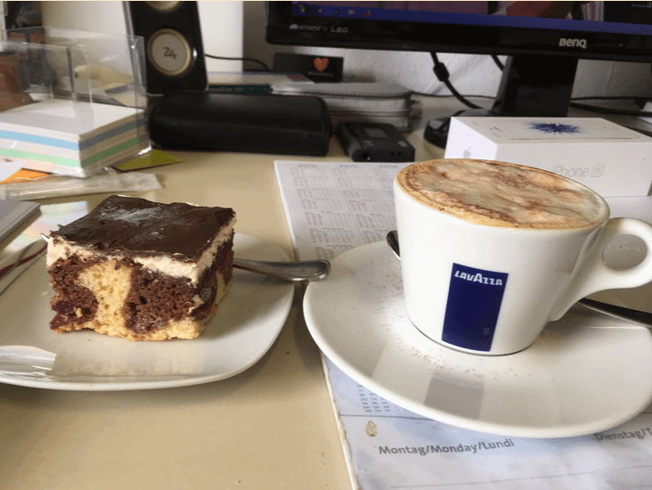 Kuchen und Kaffee